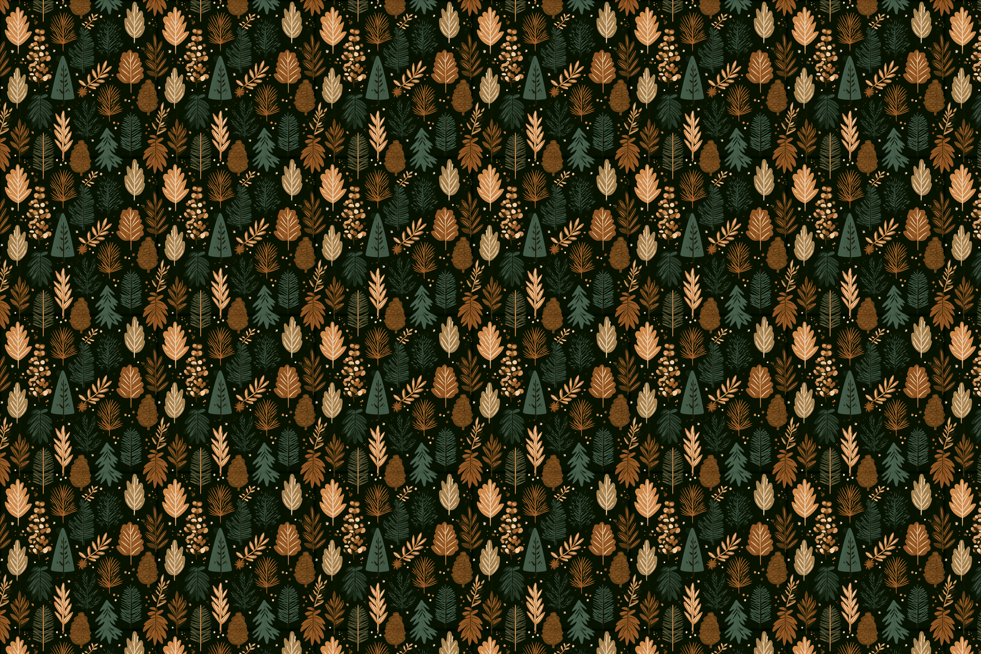 Forest Foliage: Botanical Christmas Wrapping Paper