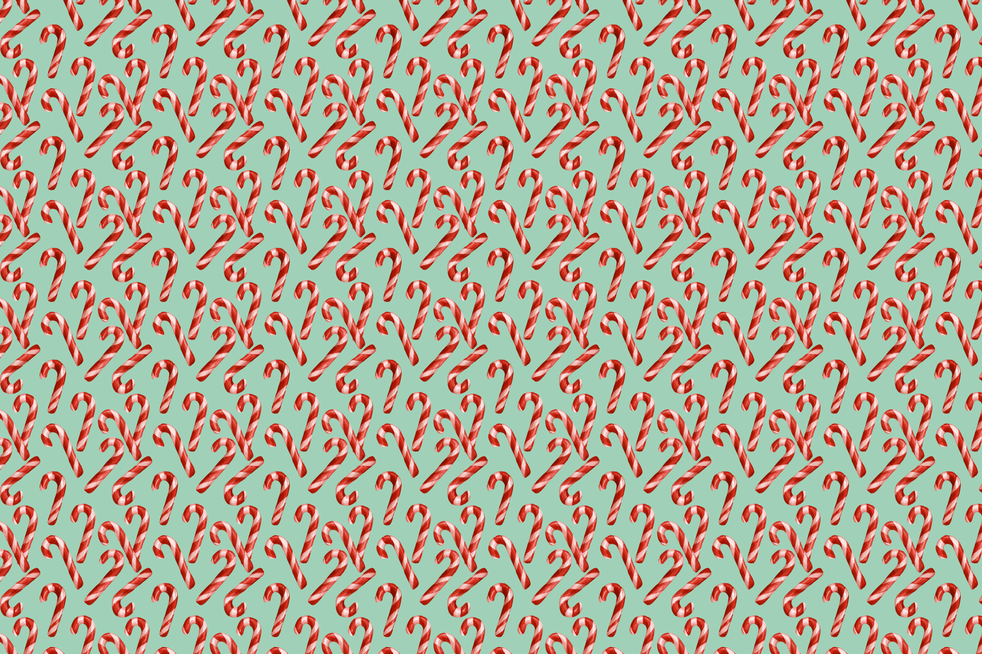 Crimson Confections: Candy Cane Wrapping Paper