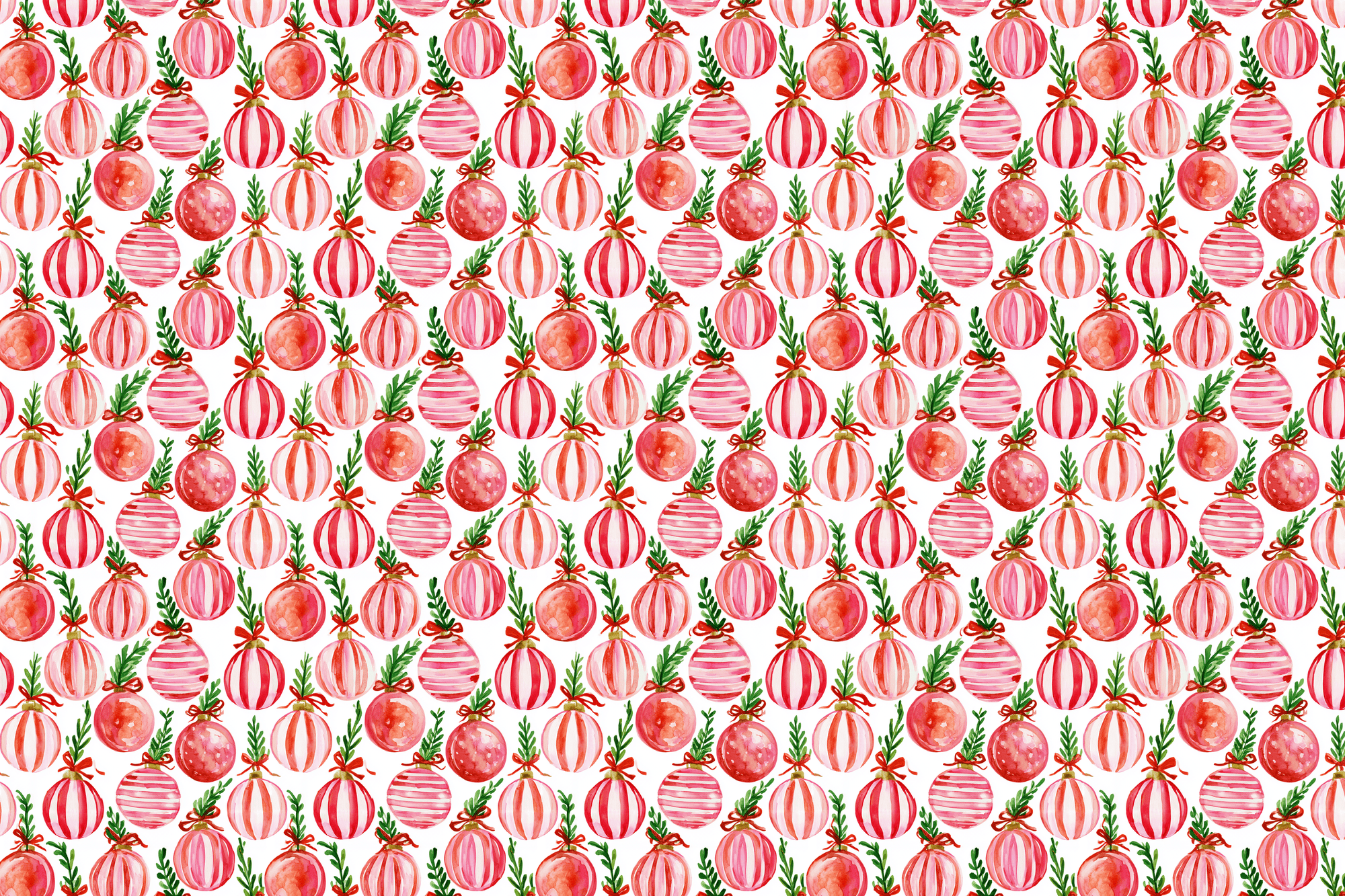 Whimsical Watercolor: Christmas Wrapping Paper