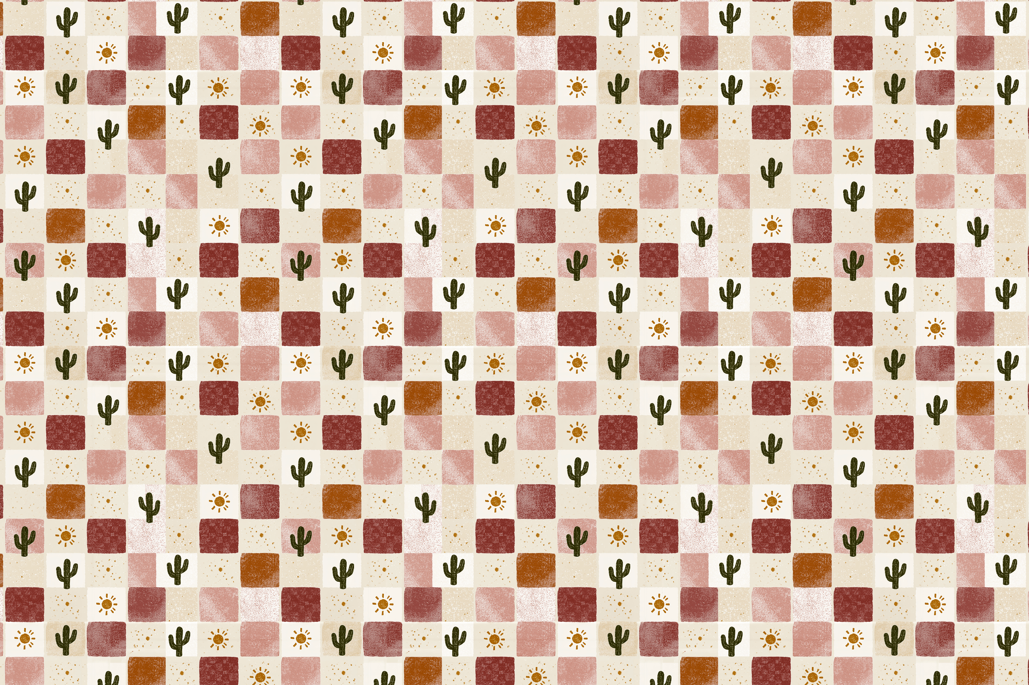Prickly Cuddle: Southwestern Cactus Wrapping Paper