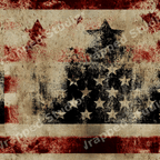 Distressed American flag pattern with rustic stars and stripes in a vintage grunge style.