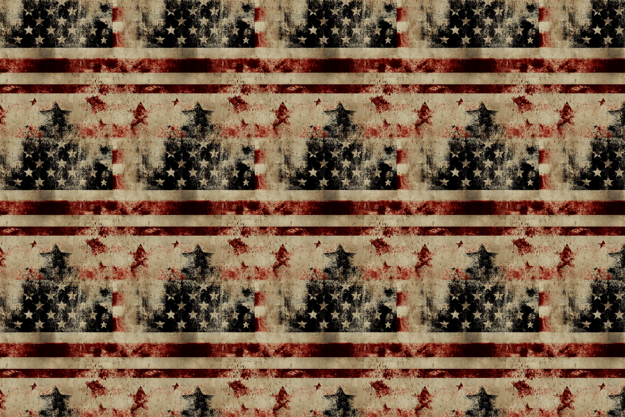 Dystopian Anthem: Vintage Patriotic Wrapping Paper