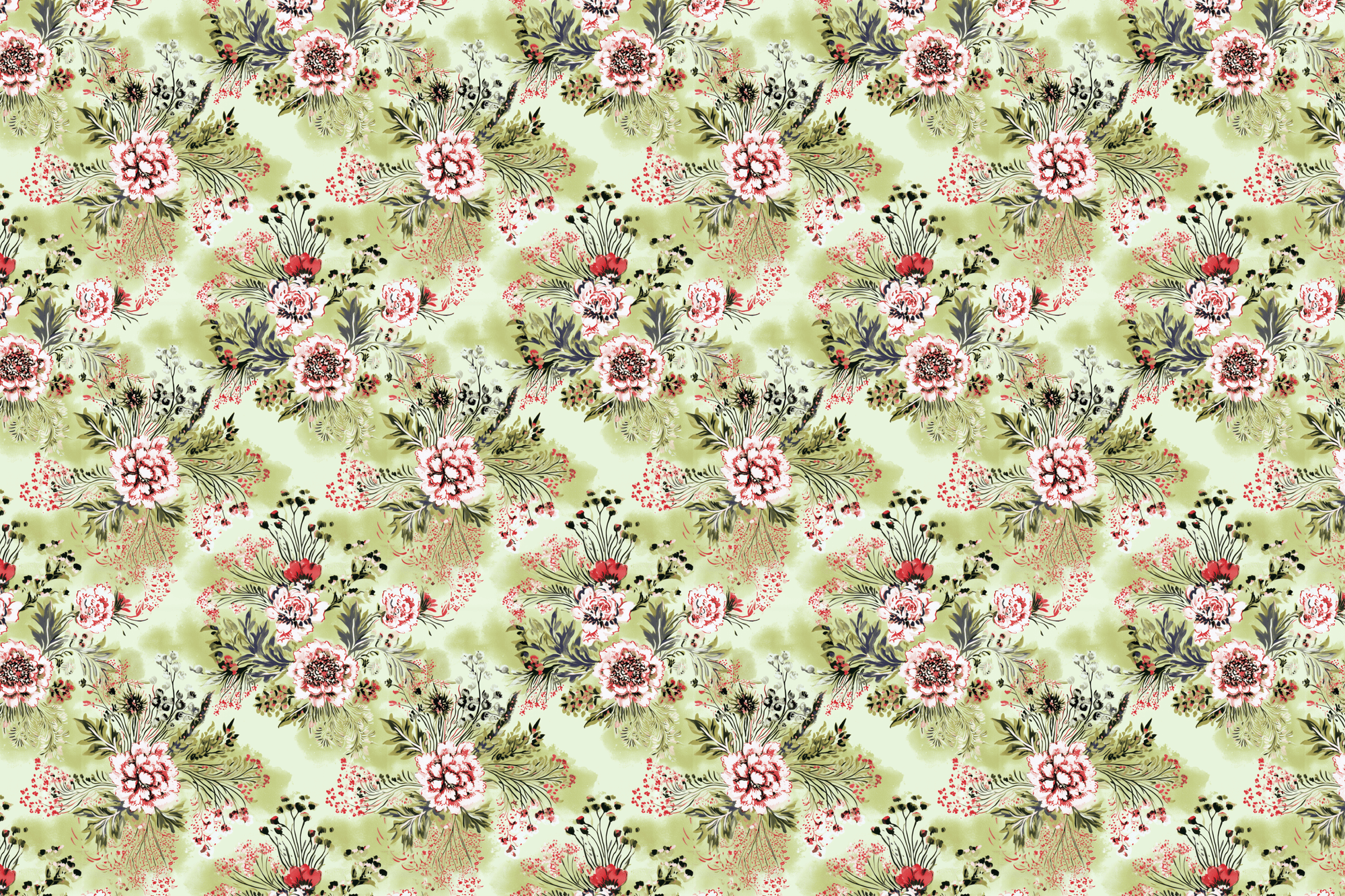 Gossip Garden: Watercolor Floral Wrapping Paper