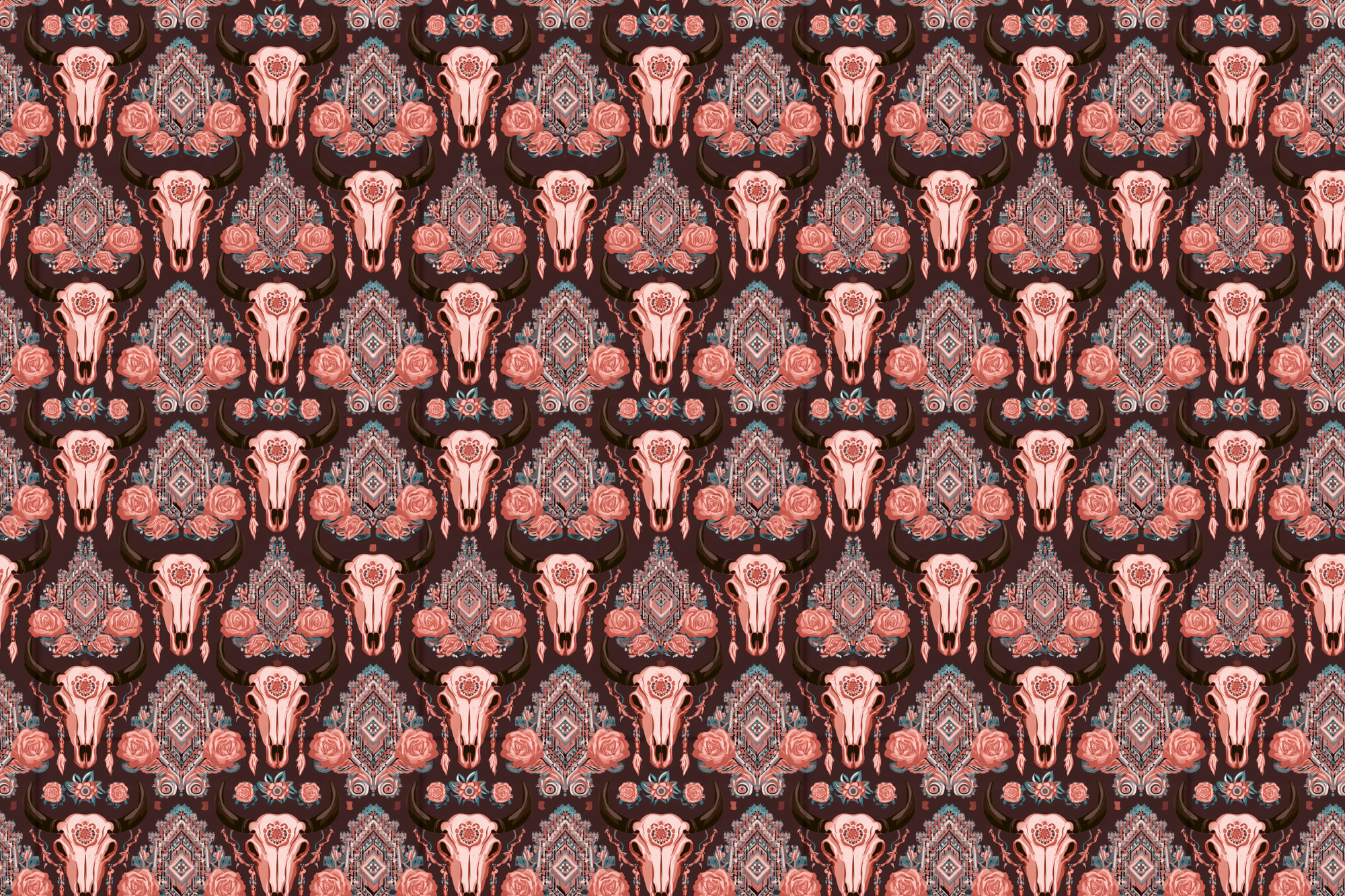 Desert Séance: Western Skull Wrapping Paper