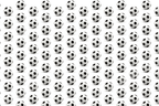 Repeated soccer ball pattern in black and white.