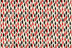 Seamless graduation pattern featuring hand-drawn graduates in red and black gowns on cream.