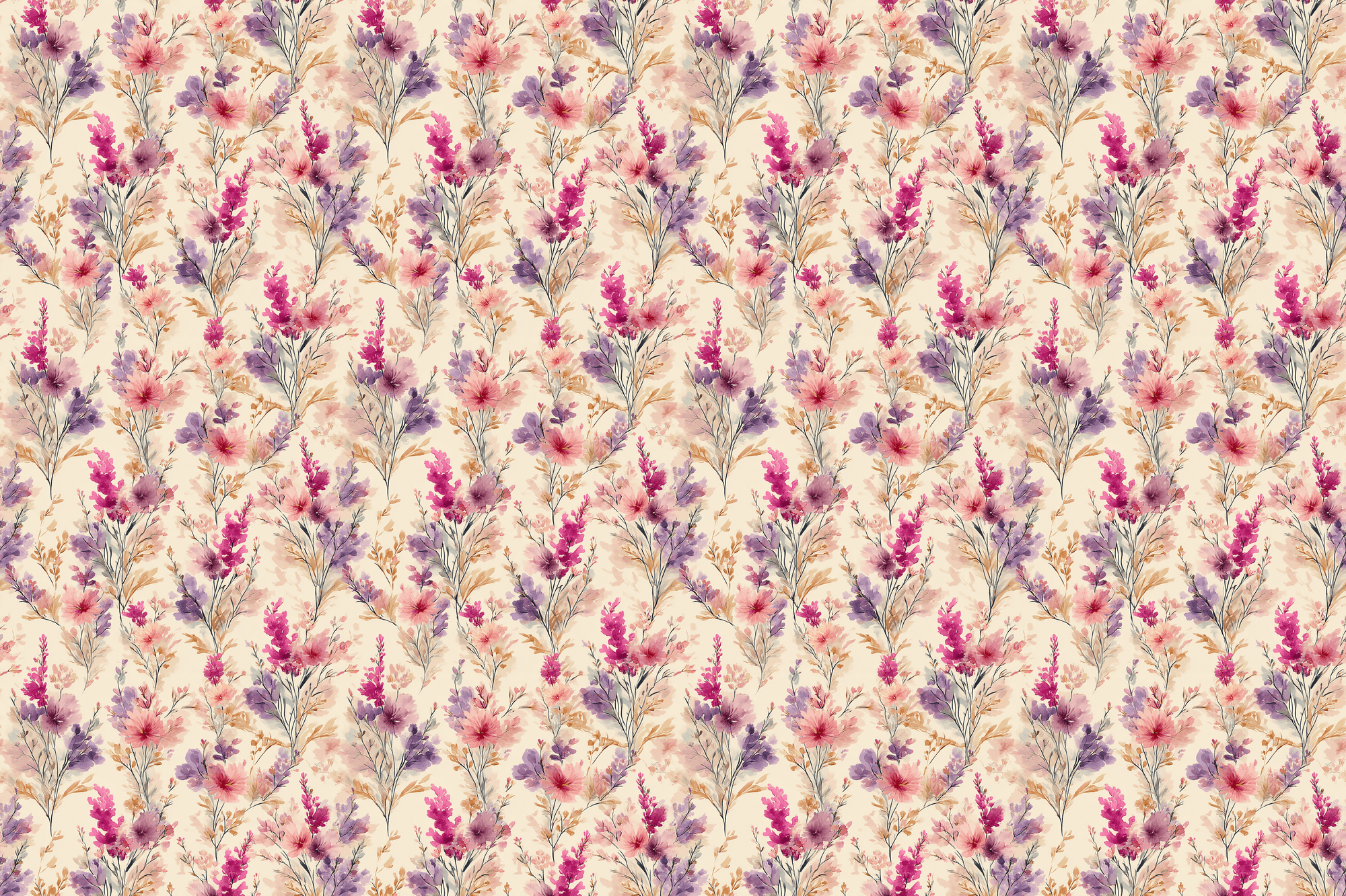 Whimsical Watercolor: Floral Gift Wrap