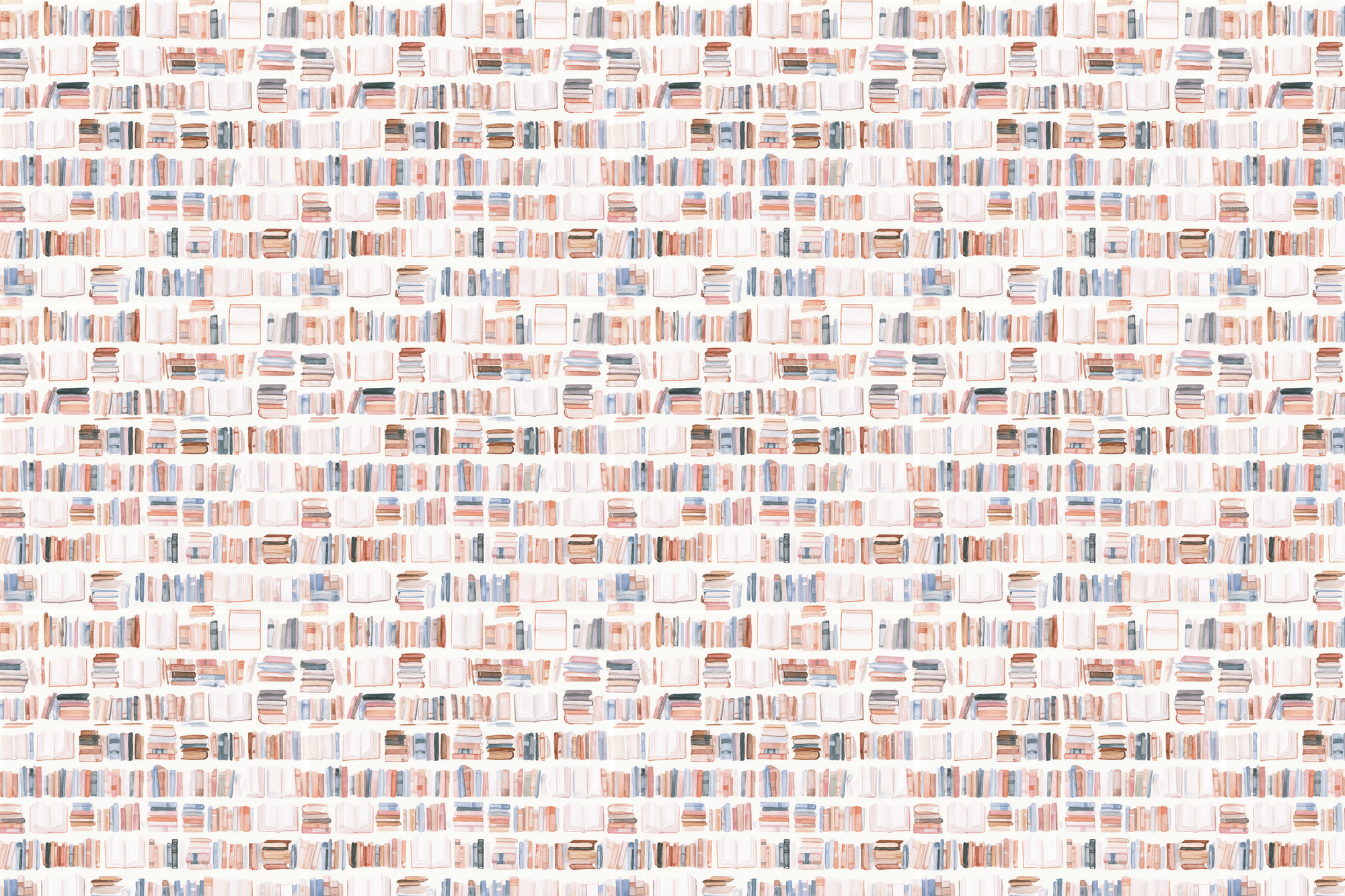 Literary Insomnia: Watercolor Book Wrapping Paper