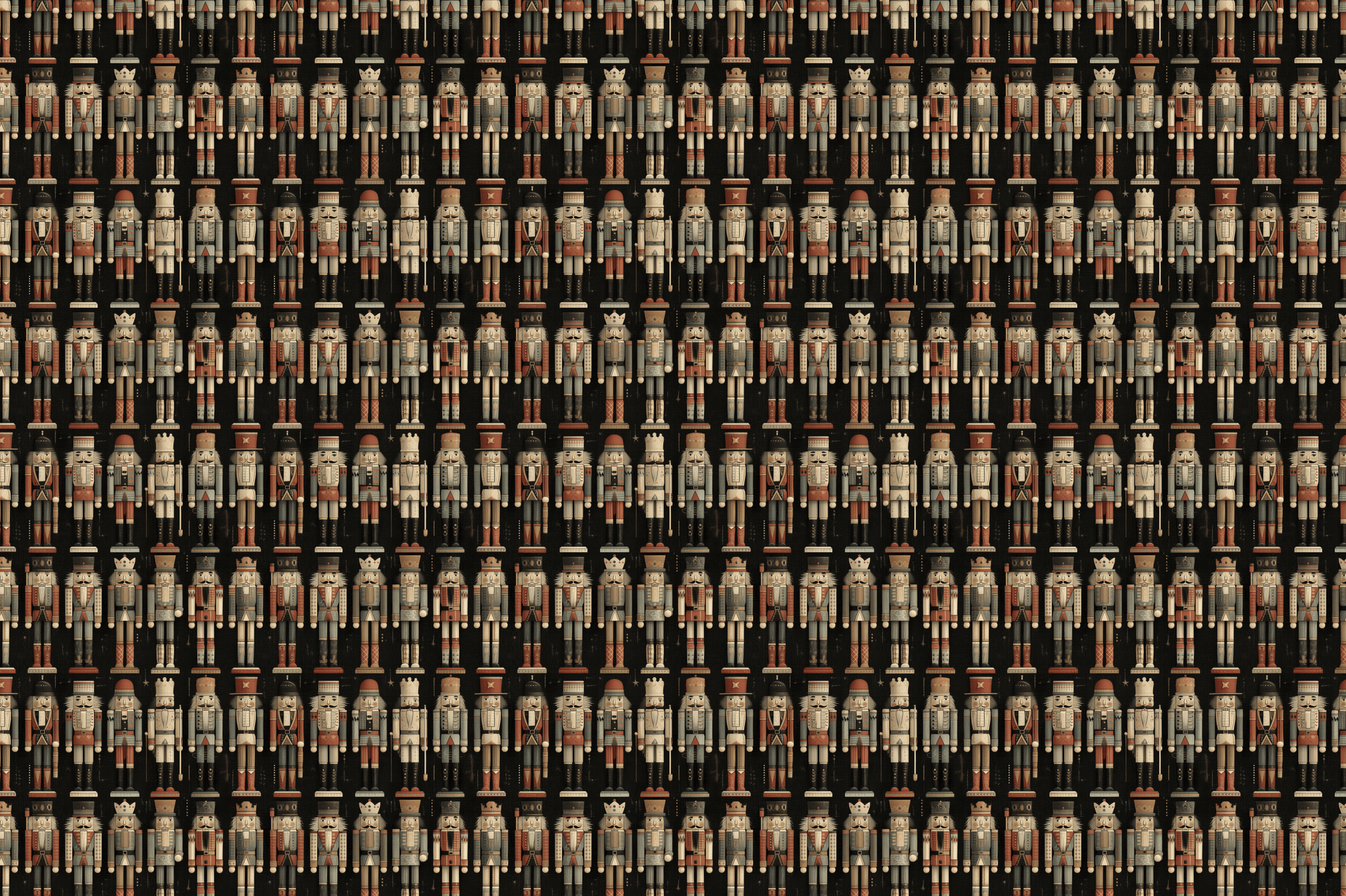 Nutcracker Night: Festive Figurines Wrapping Paper