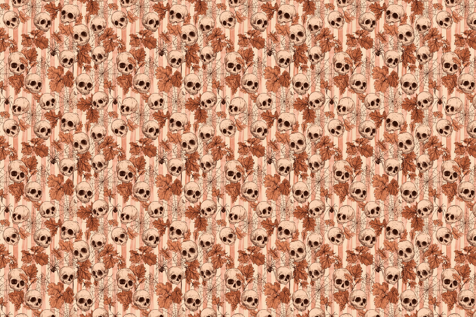Cozy Crypt: Gothic Skull Wrapping Paper