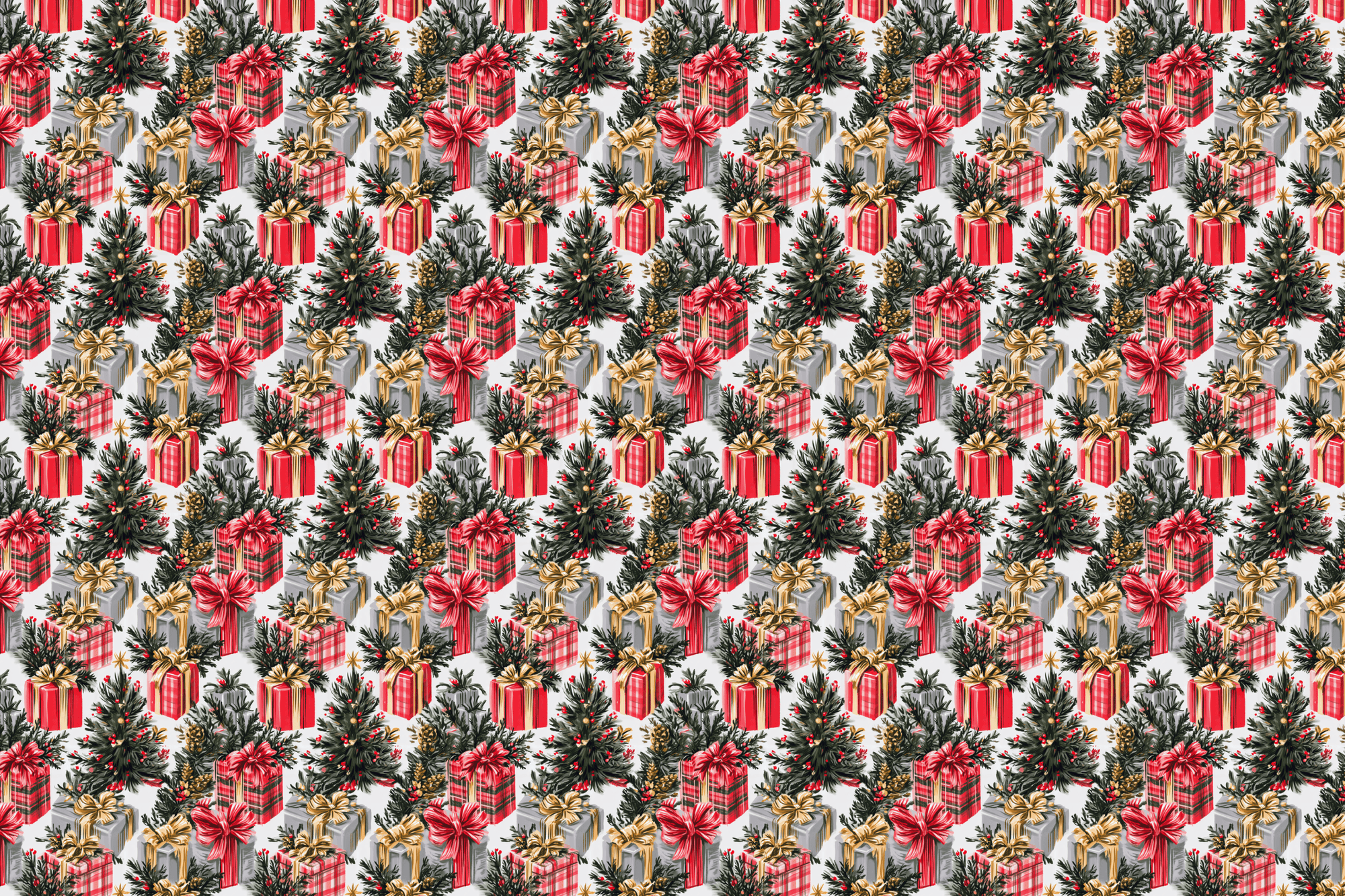 Shabby Chic: Elegant Christmas Wrapping Paper