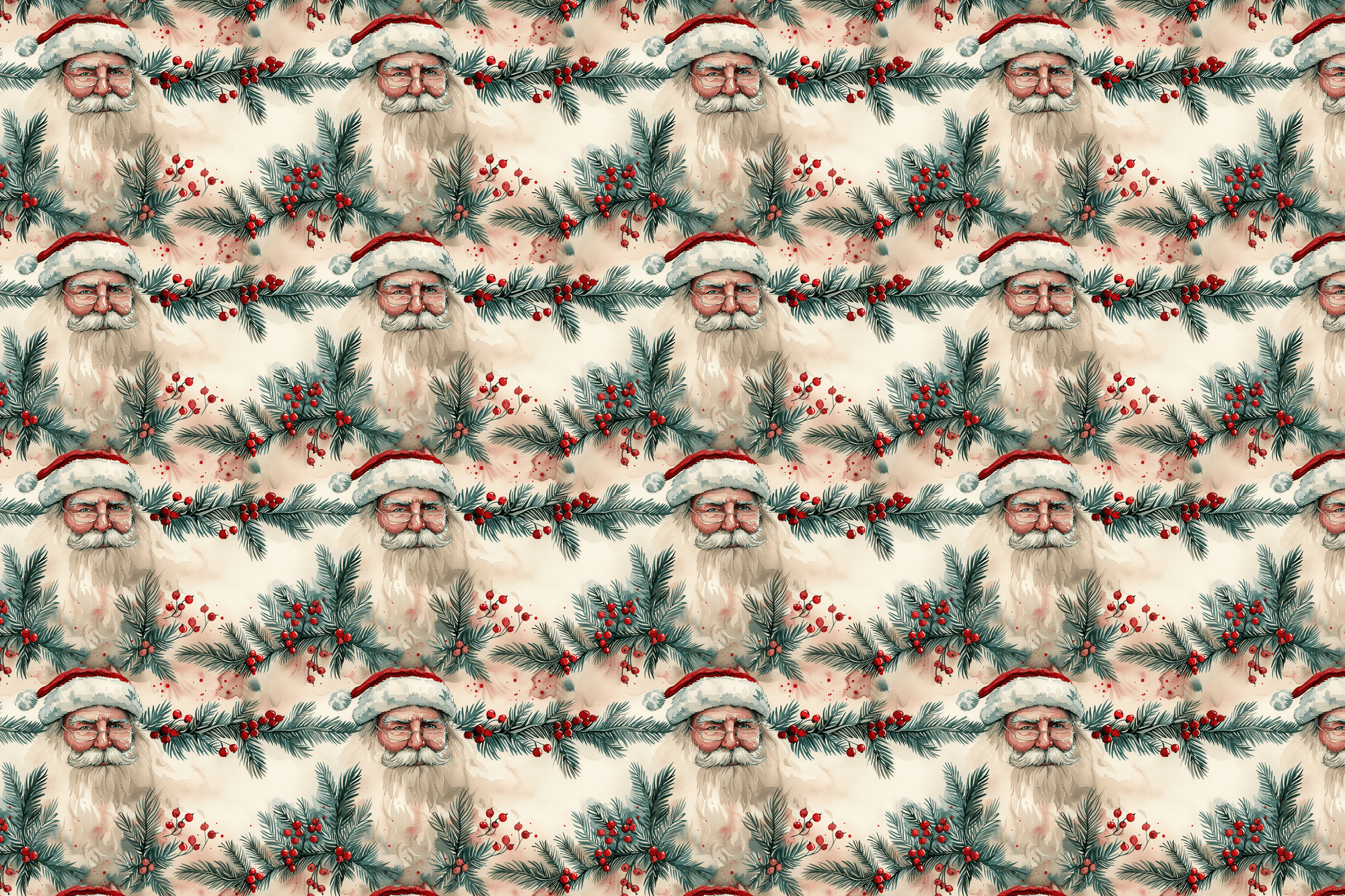 Jolly Santa: Festive Christmas Wrapping Paper