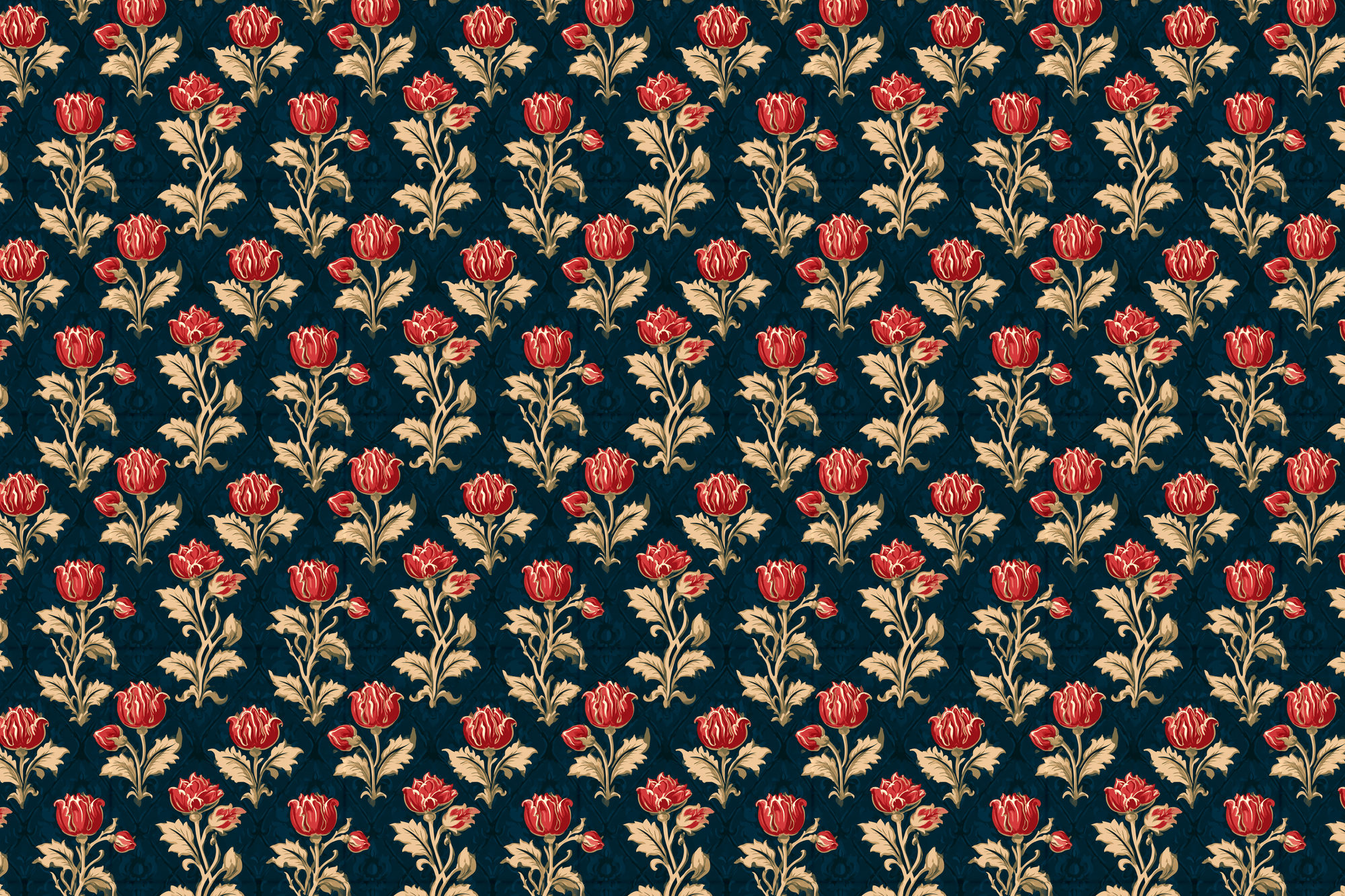 Beguiling Blooms: Vintage Floral Wrapping Paper