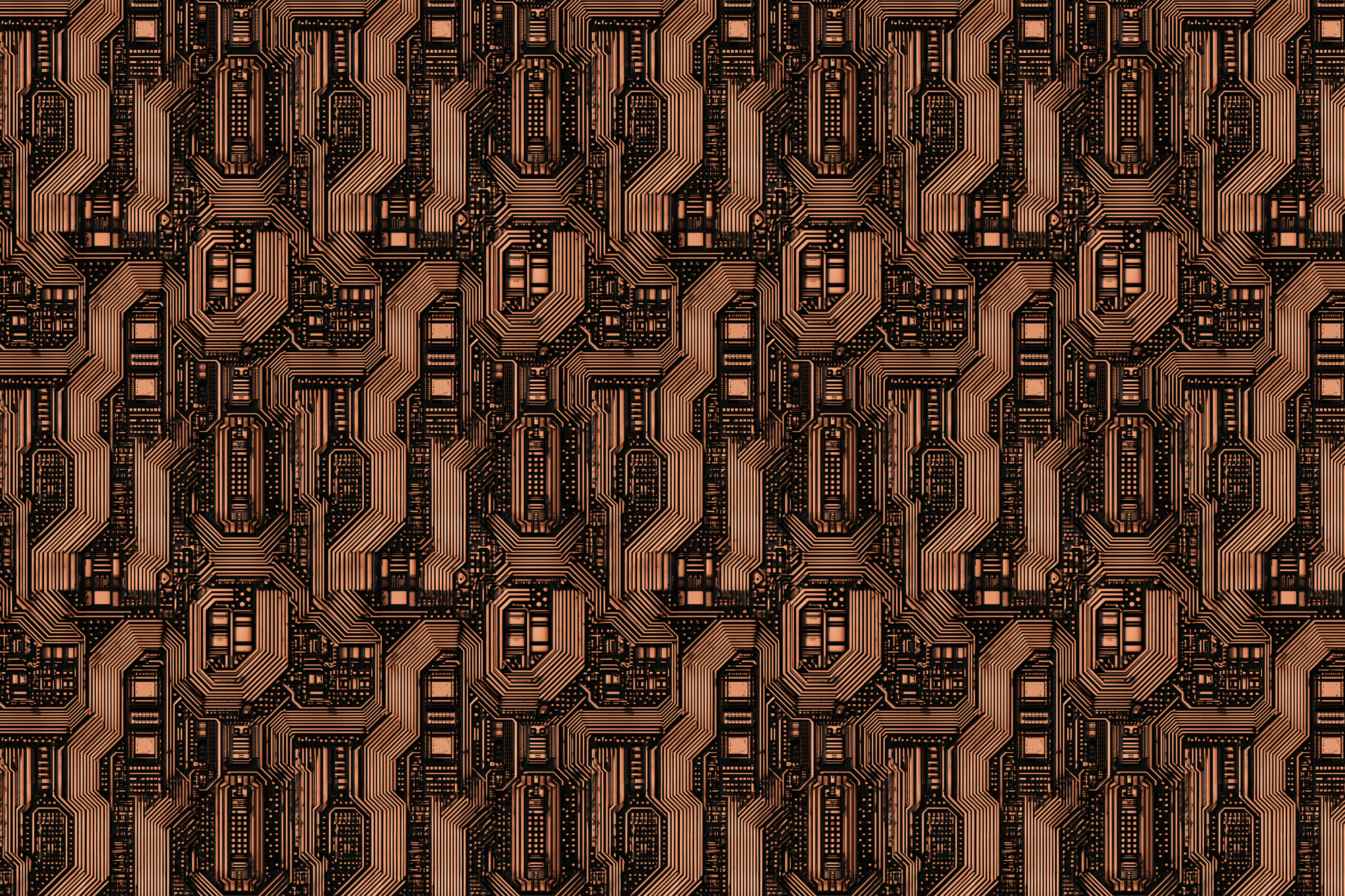 Analog Apocalypse: Cybernetic Circuit Board Gift Wrap
