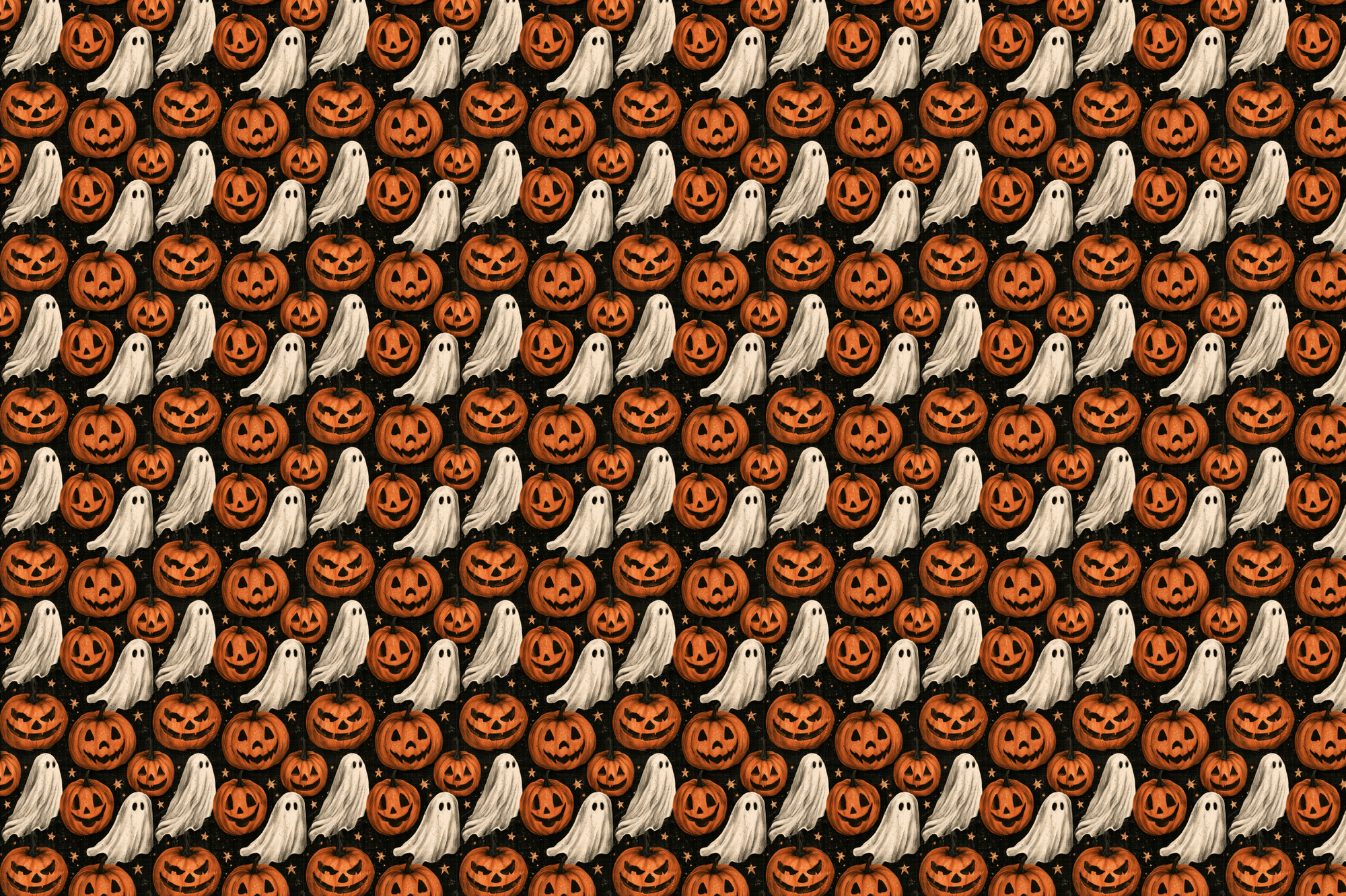 Ghoulish Ghosts: Vintage Halloween Wrapping Paper