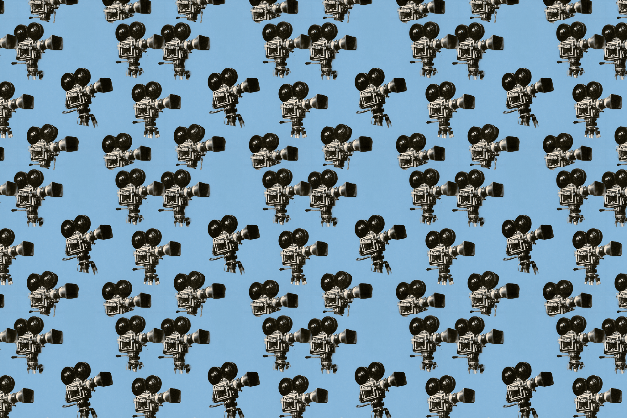 Film Fever: Vintage Movie Camera Wrapping Paper