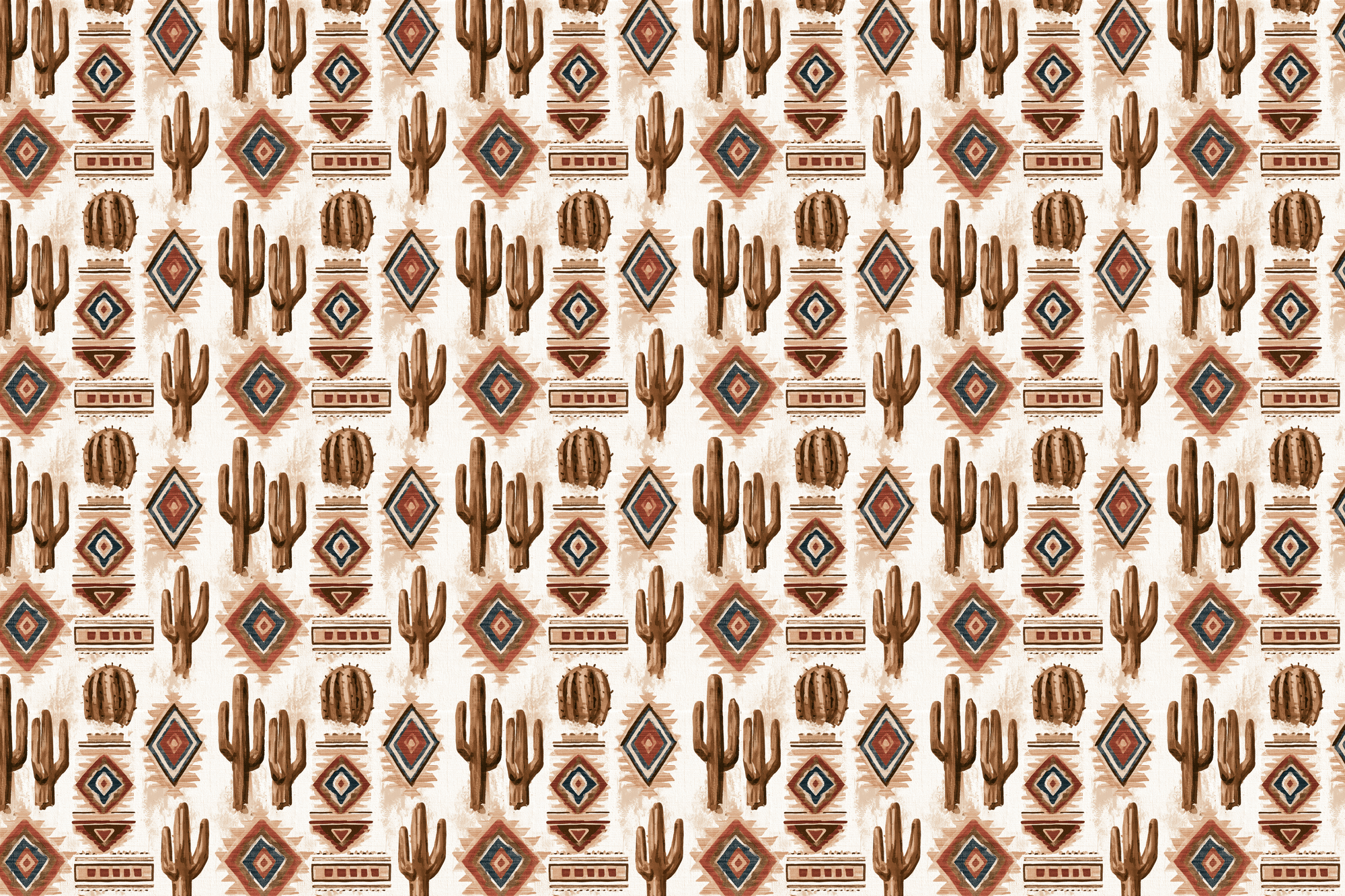 Dry Desert: Southwestern Cactus Wrapping Paper