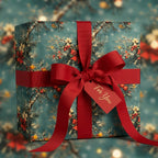 Holly Berry Bow: 1920s Vintage Christmas Wrapping