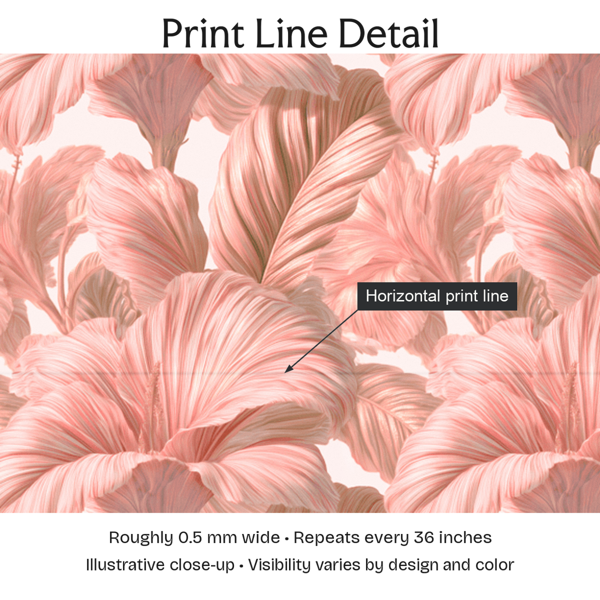 202052 — Print Line Detail. Illustrative close-up; visibility varies by design and color.