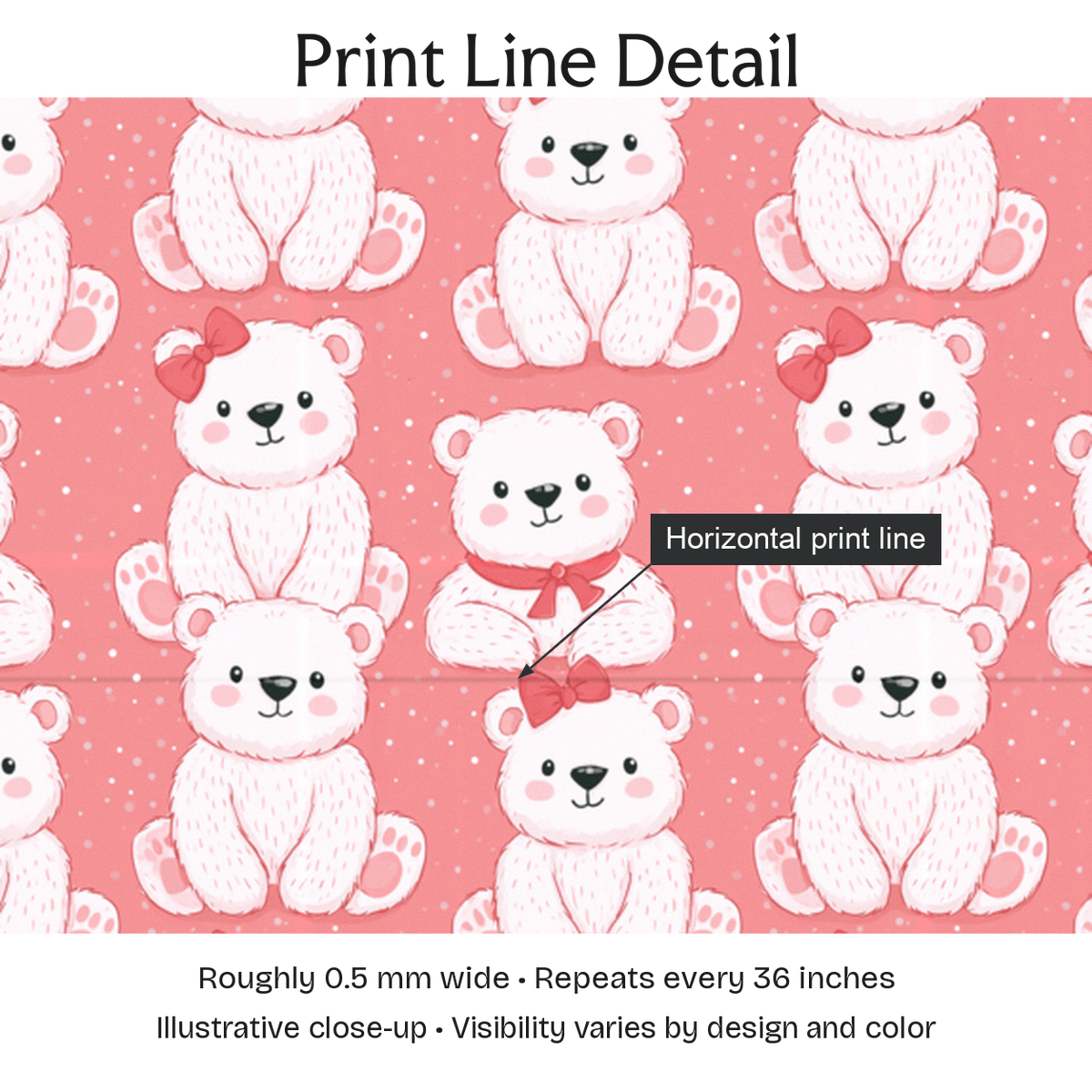 202757 — Print Line Detail. Illustrative close-up; visibility varies by design and color.
