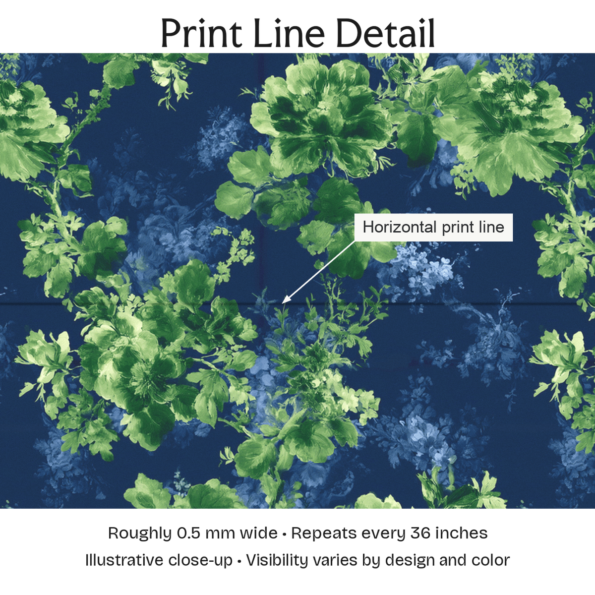 207043 — Print Line Detail. Illustrative close-up; visibility varies by design and color.