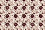Elegant floral pattern with burgundy and blush peonies and vintage botanical style.