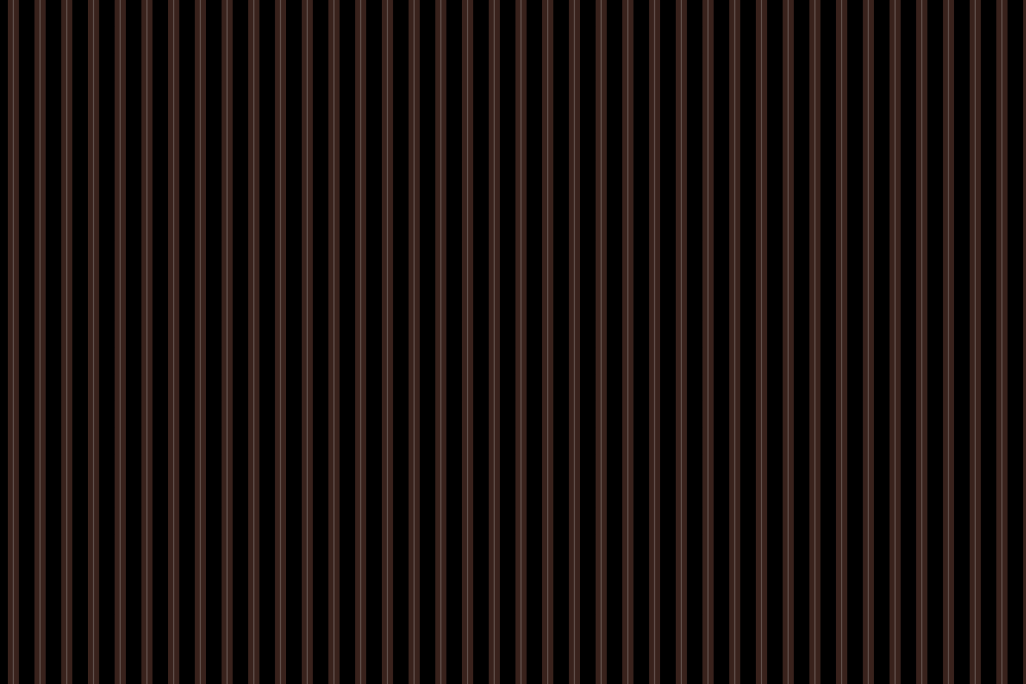 Bold Brown Band: Striped Black Wrapping Paper