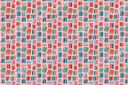 Playful book pattern featuring colorful hand-drawn vintage books on a soft pink background.