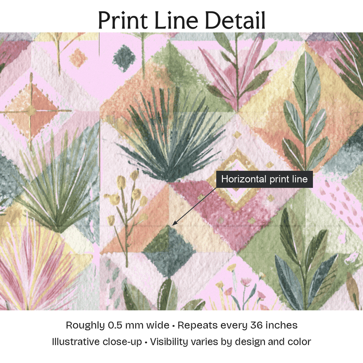229082 — Print Line Detail. Illustrative close-up; visibility varies by design and color.