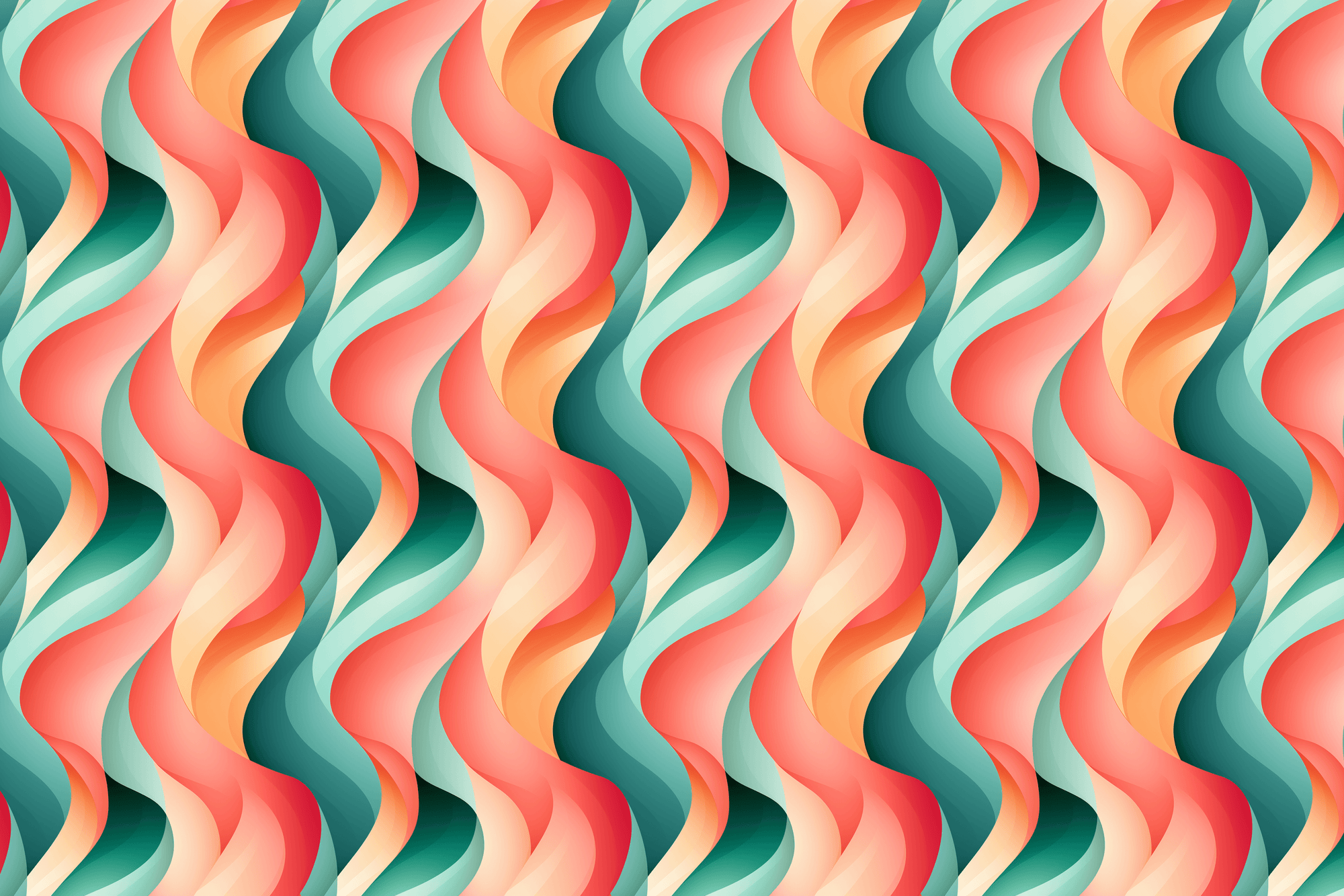 Coral Curves and Teal Twists: Summer Gift Wrap