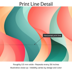 230085 — Print Line Detail. Illustrative close-up; visibility varies by design and color.