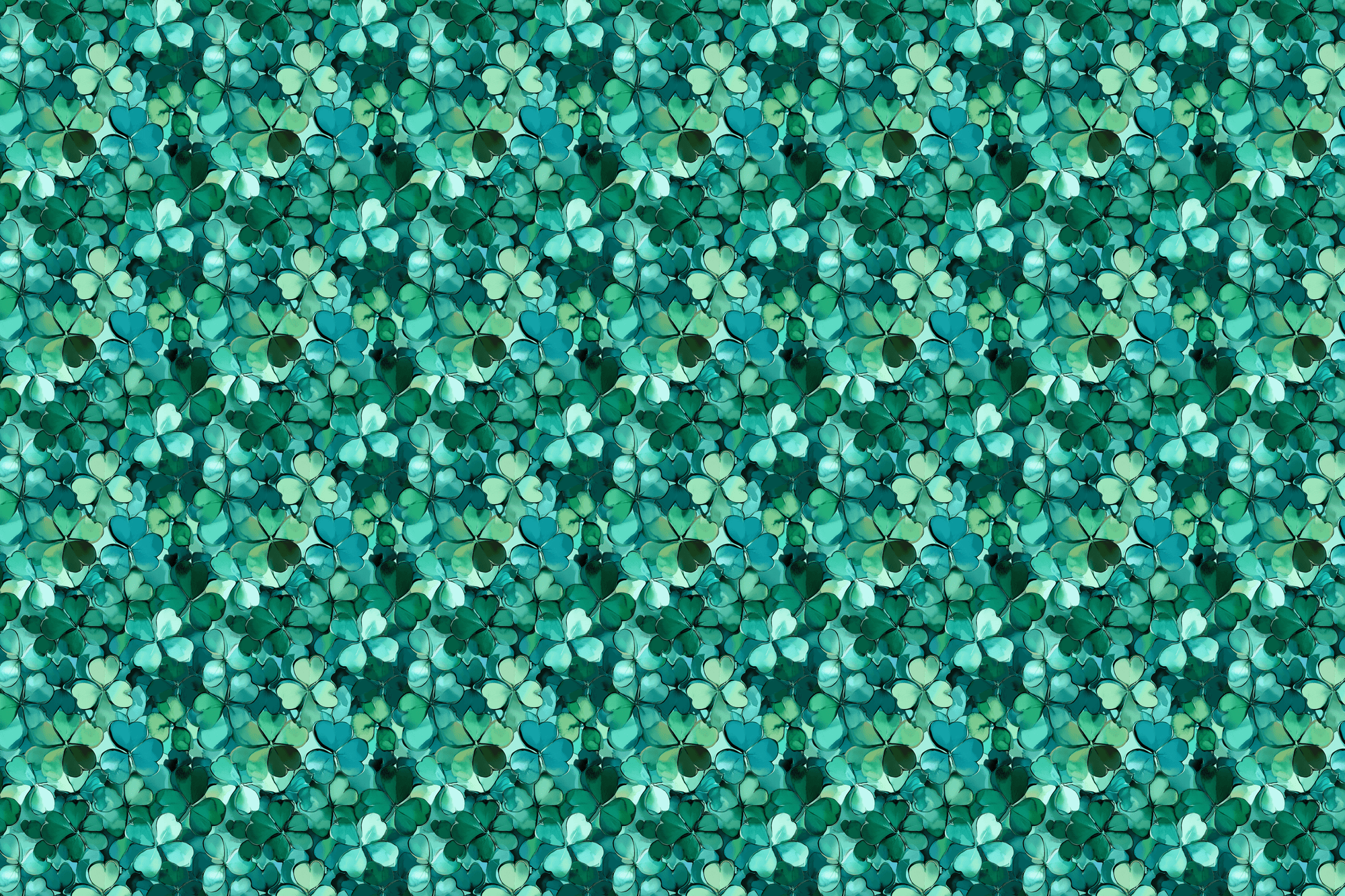 Shimmering Shamrocks: Saint Patrick's Wrapping Paper