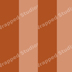 Minimalist geometric pattern featuring wide vertical stripes in warm terracotta and burnt orange.