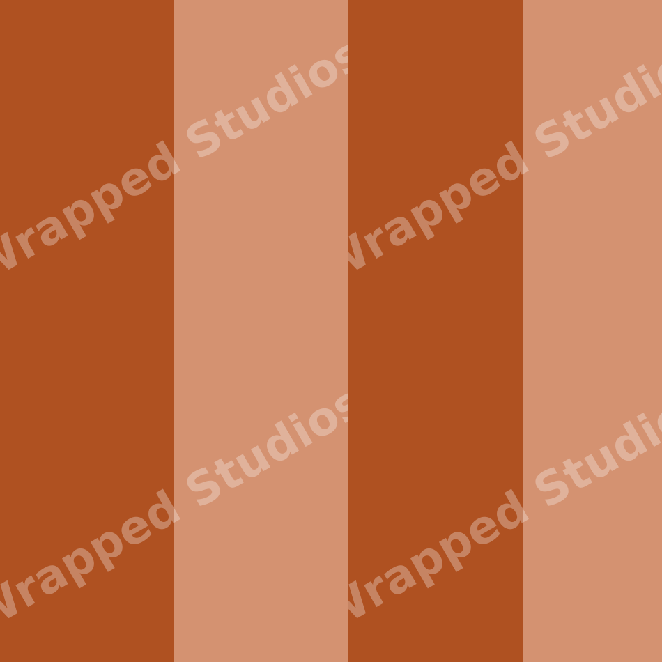 Minimalist geometric pattern featuring wide vertical stripes in warm terracotta and burnt orange.