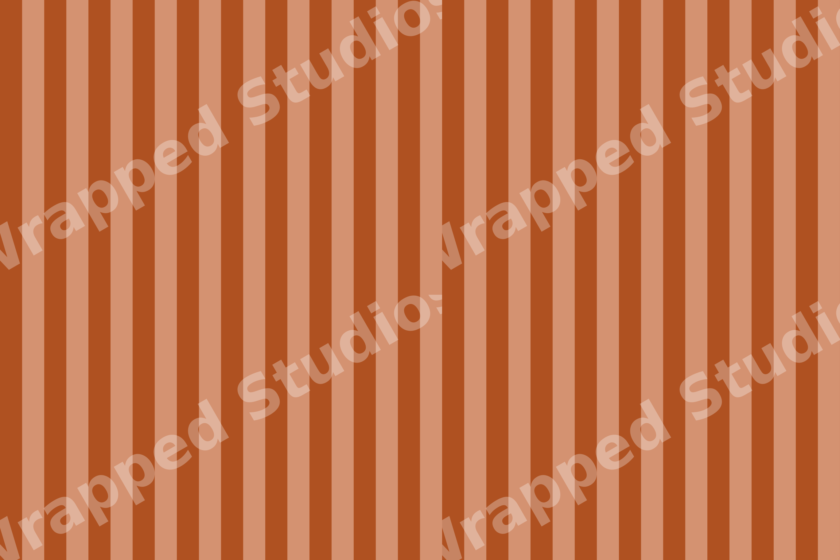 Modern geometric pattern with vertical stripes in warm terracotta and rust.
