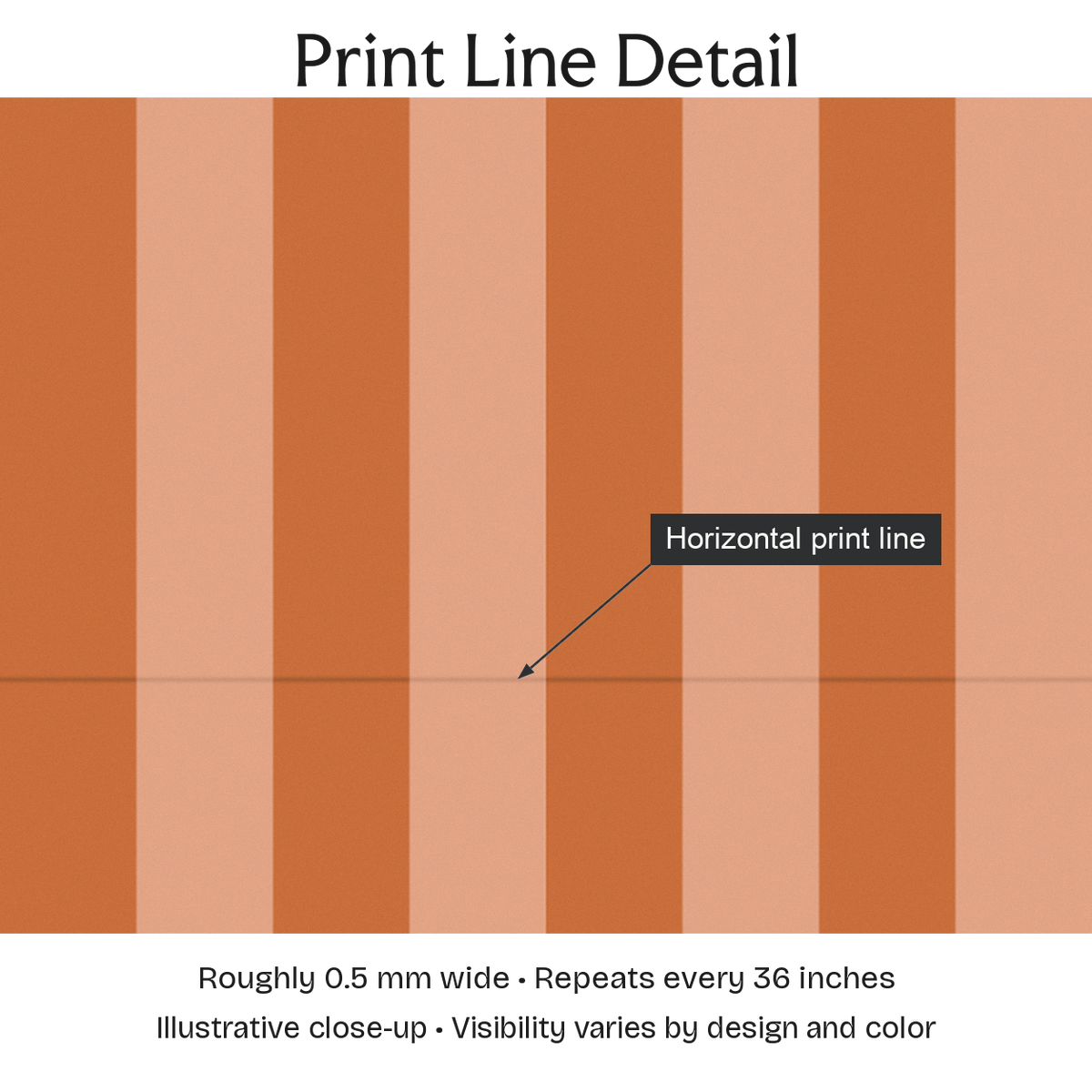 232931 — Print Line Detail. Illustrative close-up; visibility varies by design and color.