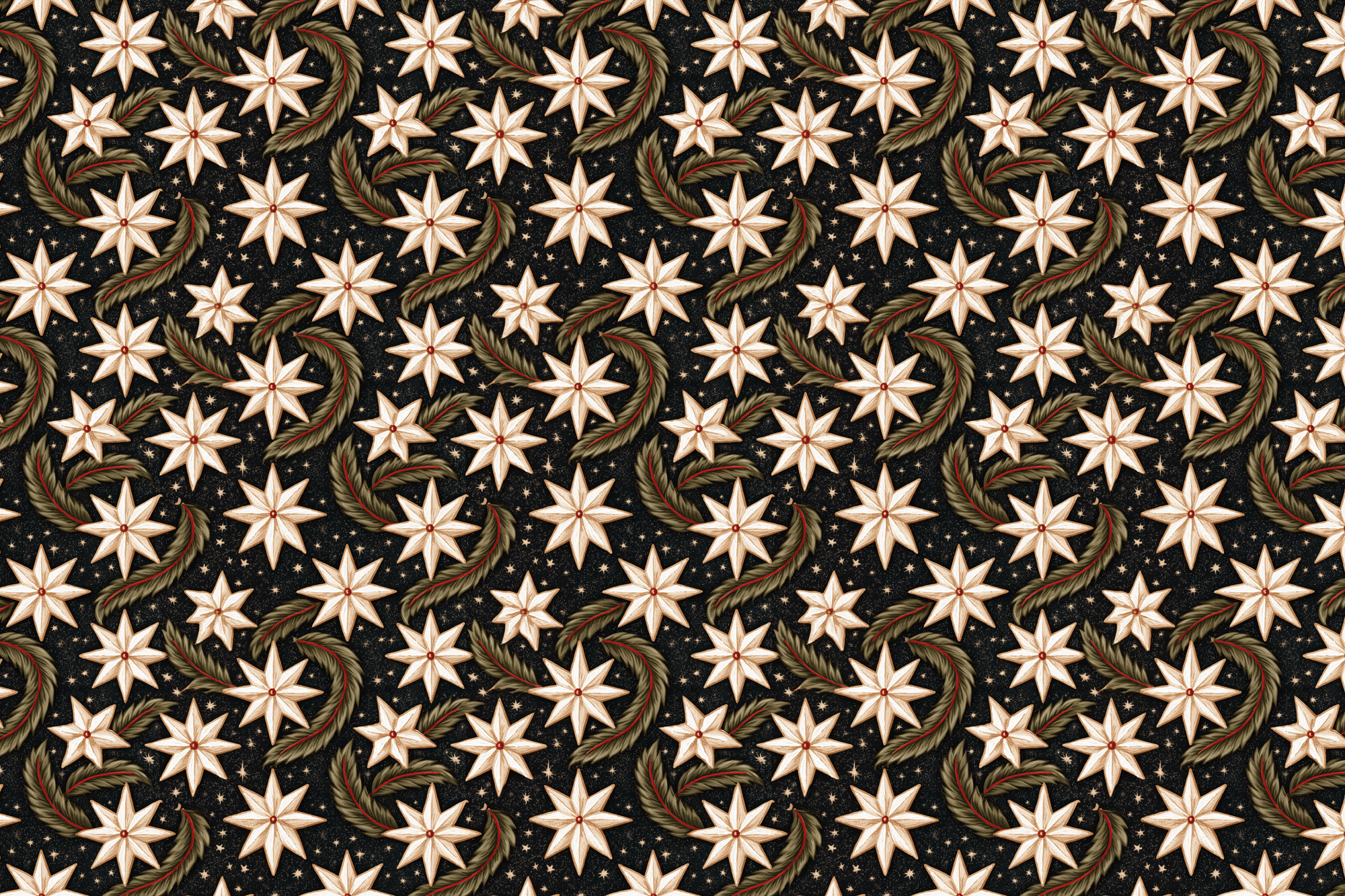 Starlight Dance: Celestial Star Wrapping Paper