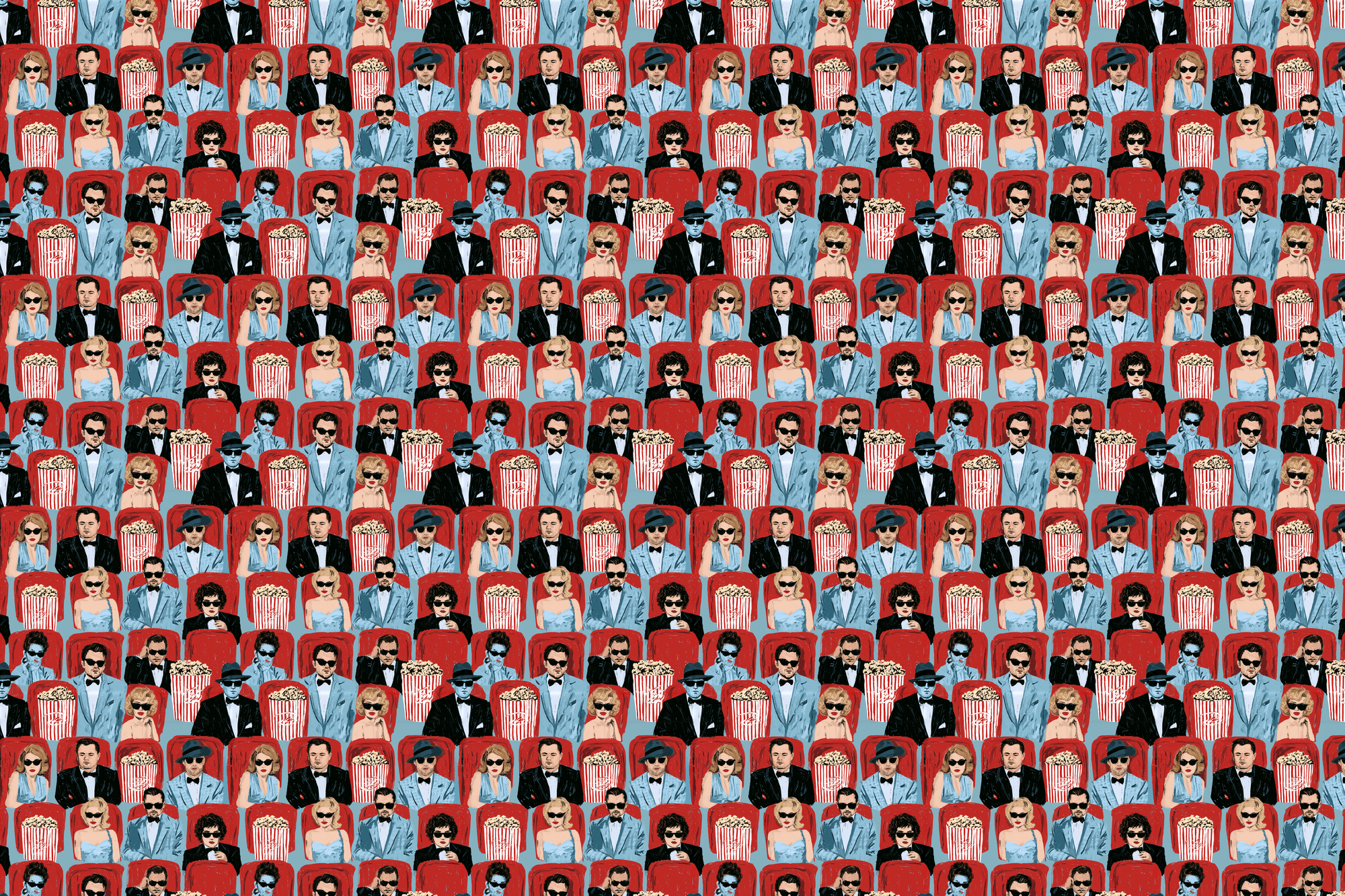 Hollywood Elite: Vintage Cinema Wrapping Paper