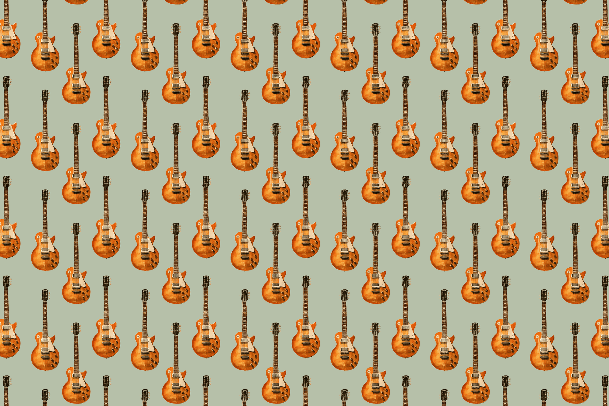Rustic Riffs: Vintage Guitar Gift Wrap