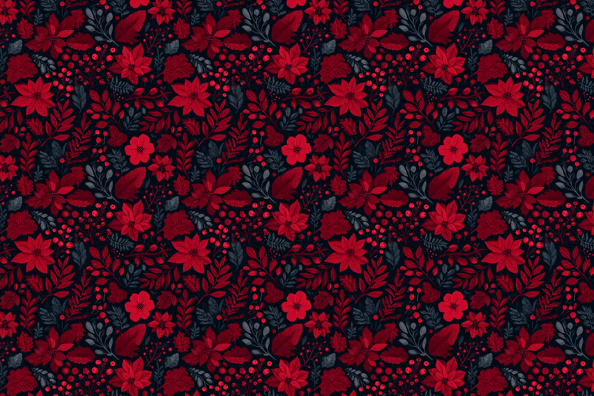 Crimson Christmas Charm: Holiday Gift Wrap