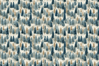 Blue and brown pine tree pattern, a watercolor-style forest design.
