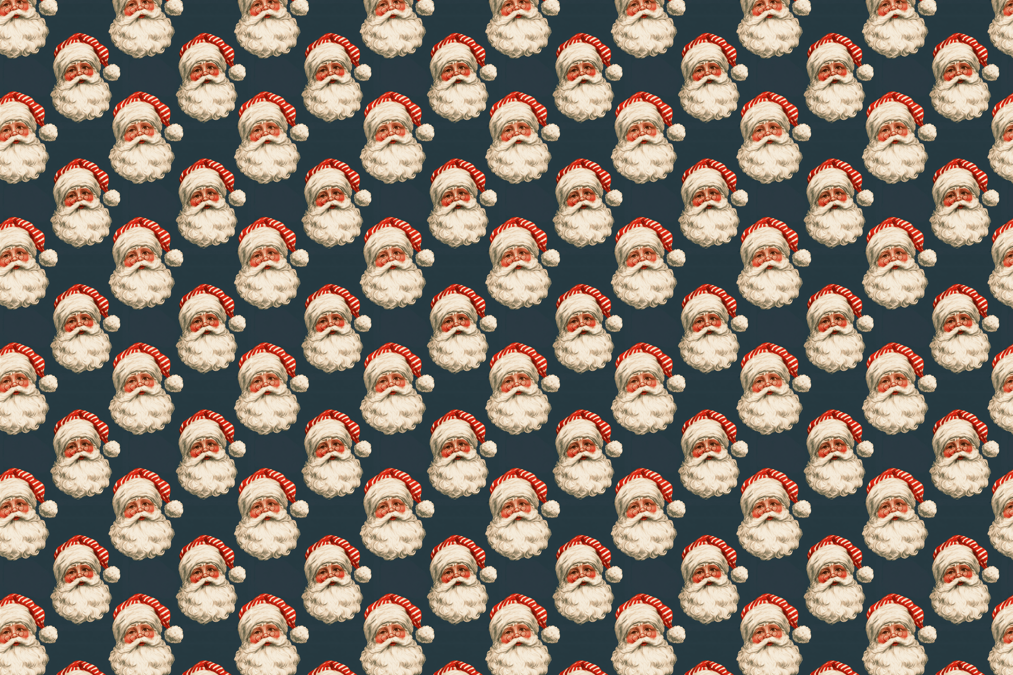 Classic Claus: Vintage Santa Christmas Wrapping Paper