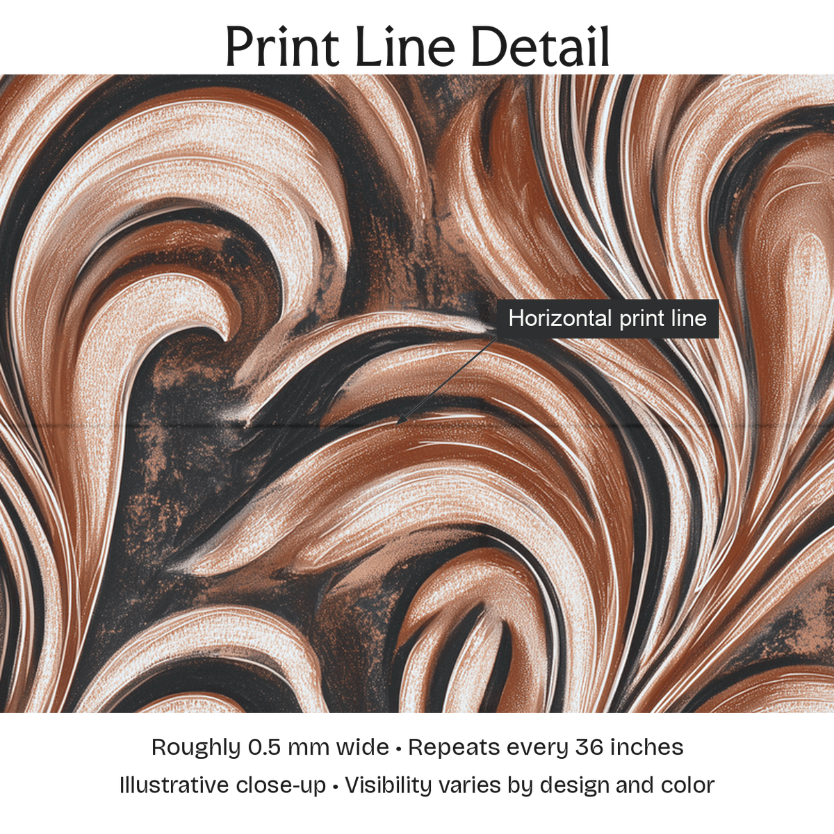 259067 — Print Line Detail. Illustrative close-up; visibility varies by design and color.