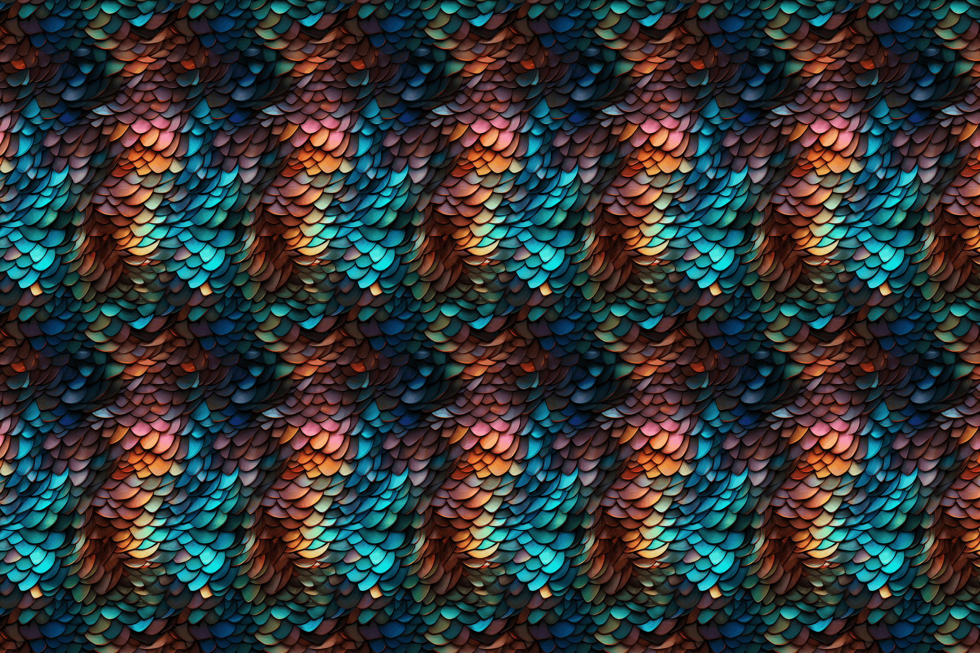 Mystic Scales: Iridescent Dragon Wrapping Paper