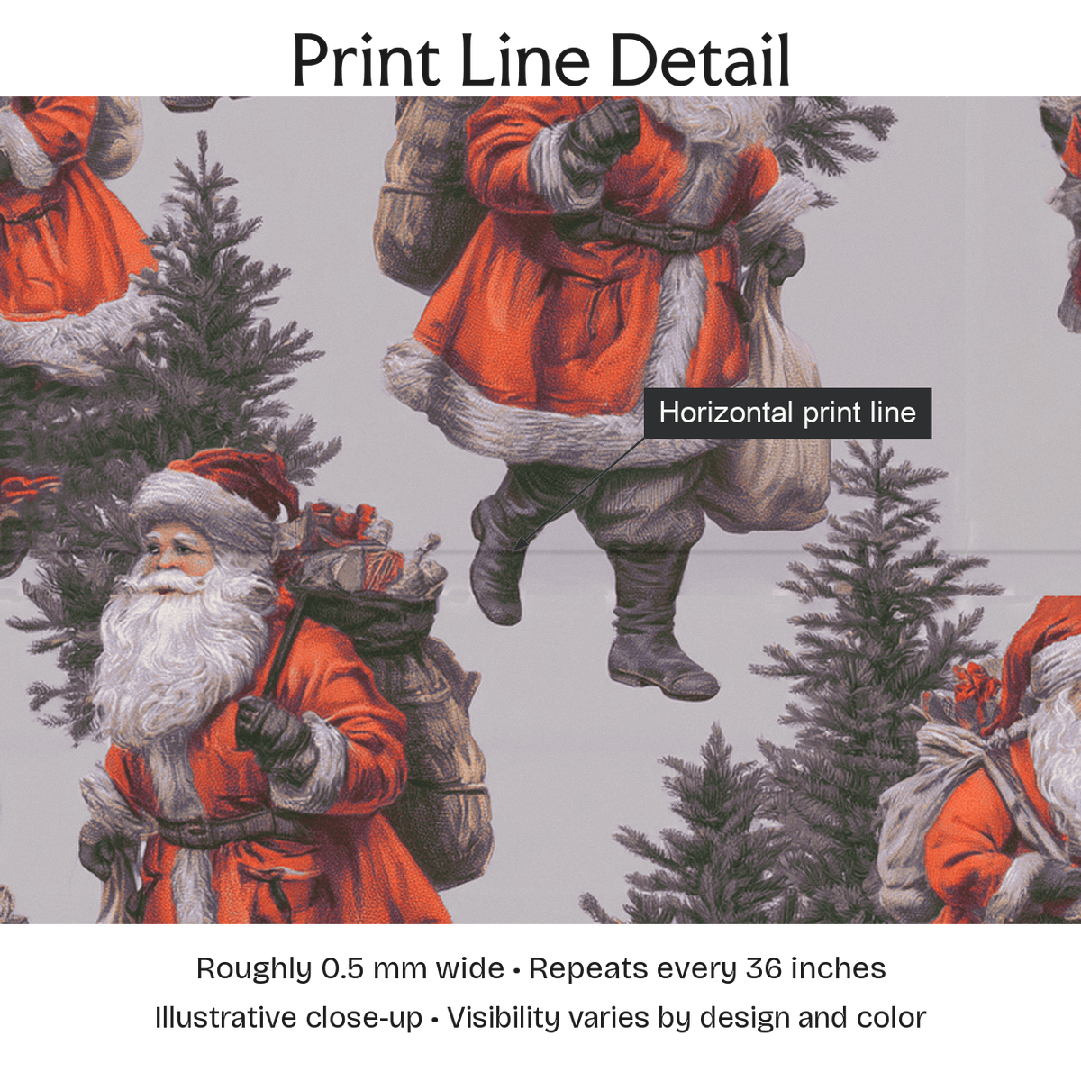 272701 — Print Line Detail. Illustrative close-up; visibility varies by design and color.