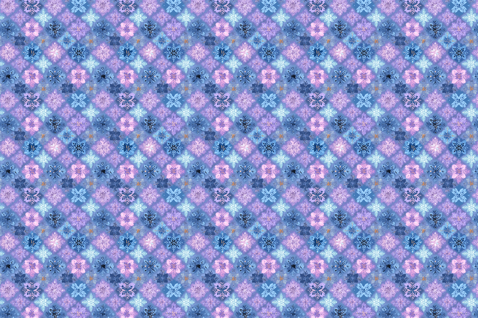 Shimmering Snowflakes: Winter Wrapping Paper