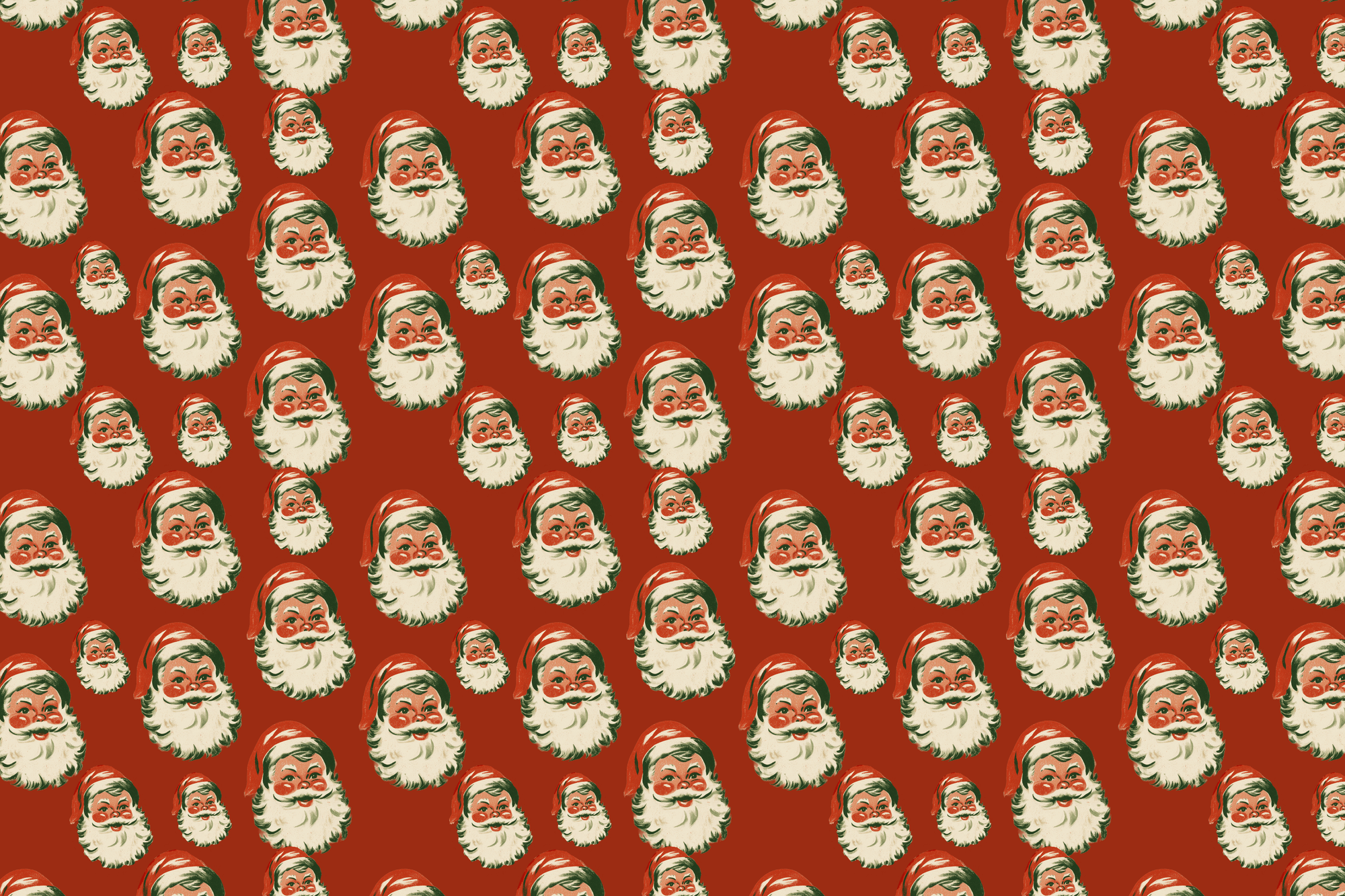 Kris Kringle: Vintage Santa Wrapping Paper