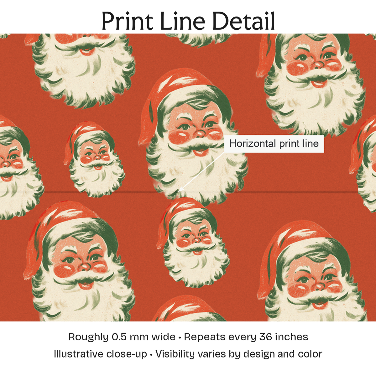277515 — Print Line Detail. Illustrative close-up; visibility varies by design and color.