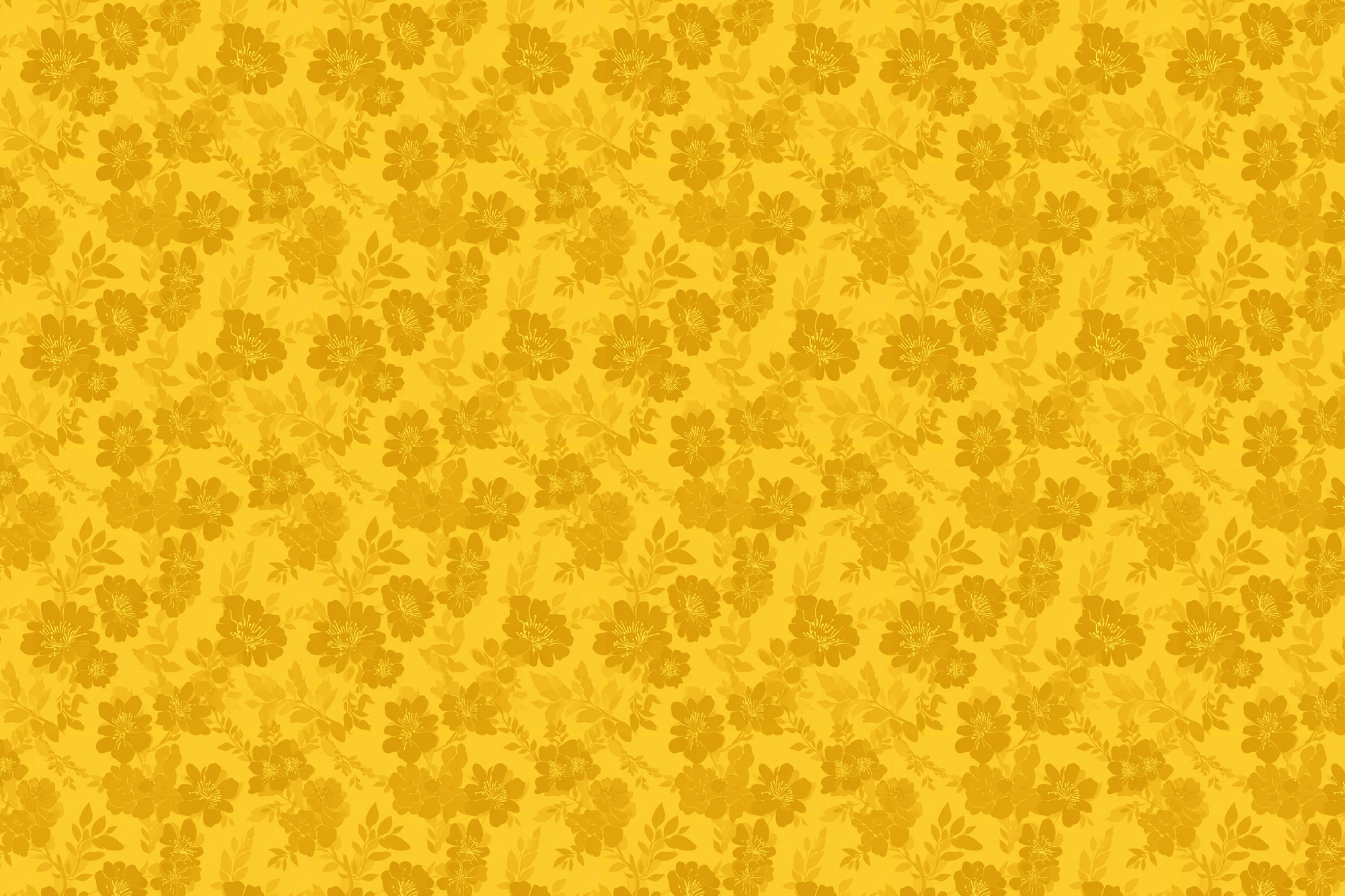 Sunny Blooms: Yellow Gift Wrap