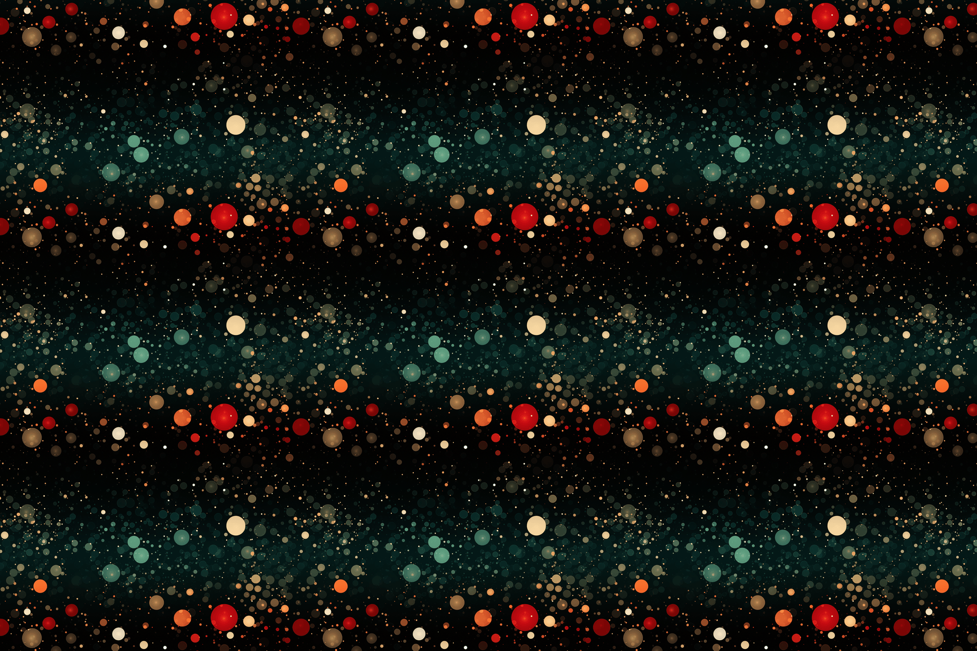 Nocturnal Confetti: Holiday Bokeh Circles Gift Wrap